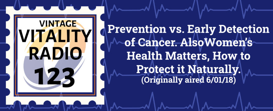 VR Vintage: Prevention vs. Early Detection of Cancer. AlsoWomen’s Health Matters, How to Protect it Naturally.