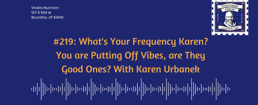 #219: What’s Your Frequency Karen? You are Putting Off Vibes, are They Good Ones? With Karen Urbanek