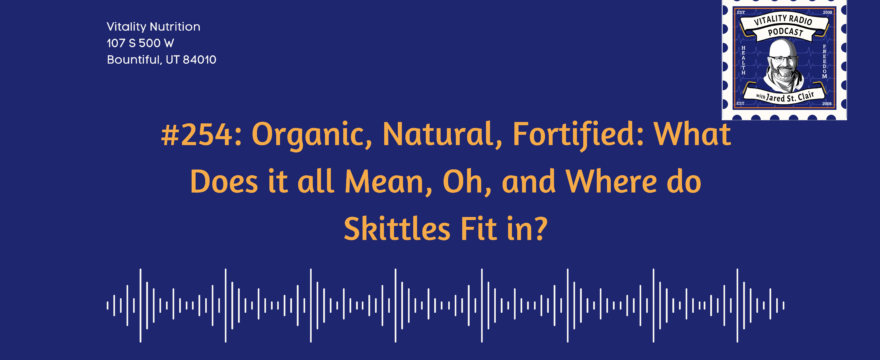 #254: Organic, Natural, Fortified: What Does it all Mean, Oh, and Where do Skittles Fit in?
